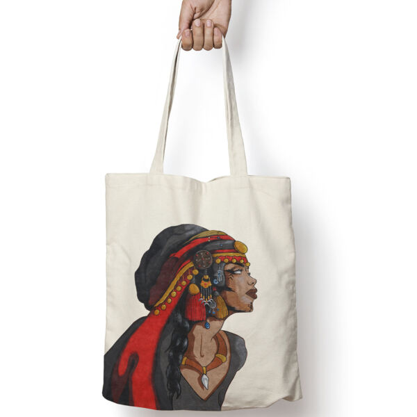 The Bedouin Lady Tote Bag By Yazan Mesmar Thumbnail