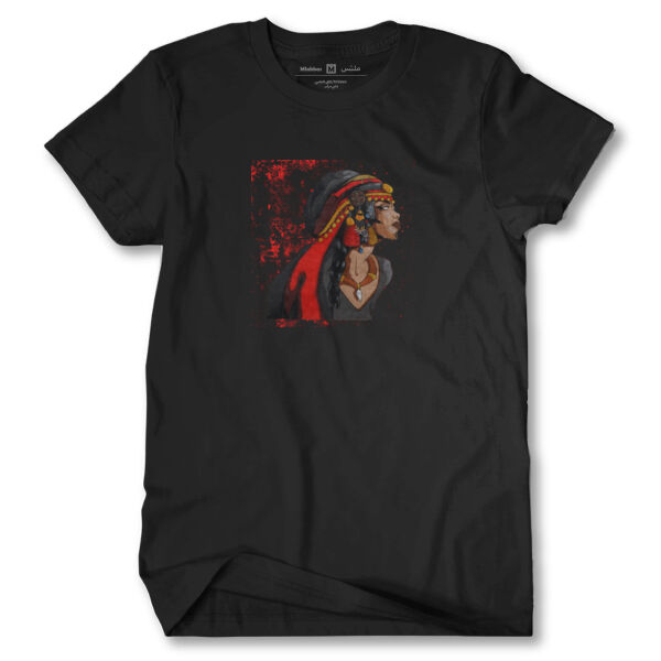 The Bedouin Lady Tshirt By Yazan Mesmar Thumbnail