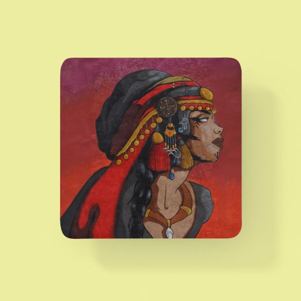 The Bedouin Lady Coaster By Yazan Mesmar Thumbnail