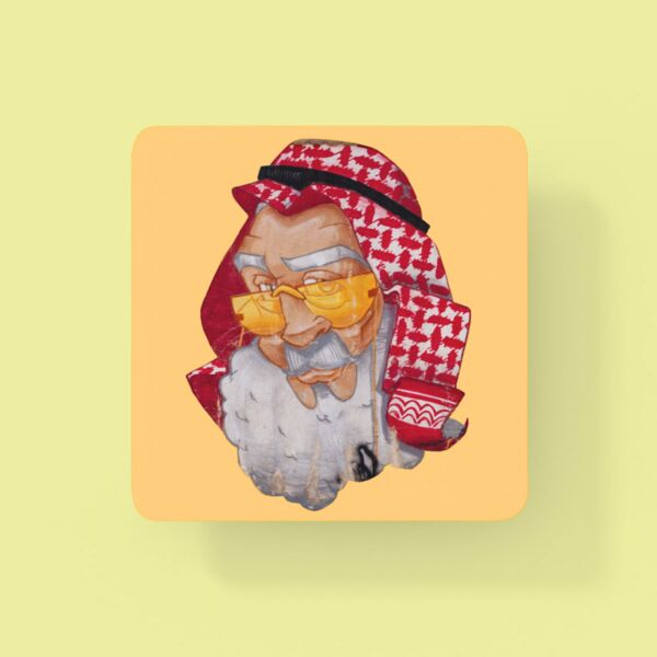 Old Man Of Amman Coaster By Yazan Bahar Thumbnail