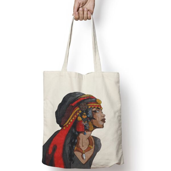 The Bedouin Lady Tote Bag By Yazan Mesmar Thumbnail