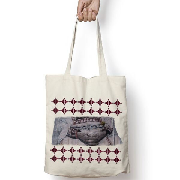 Tatrez Tote Bag By Dalal Mitwally  Thumbnail