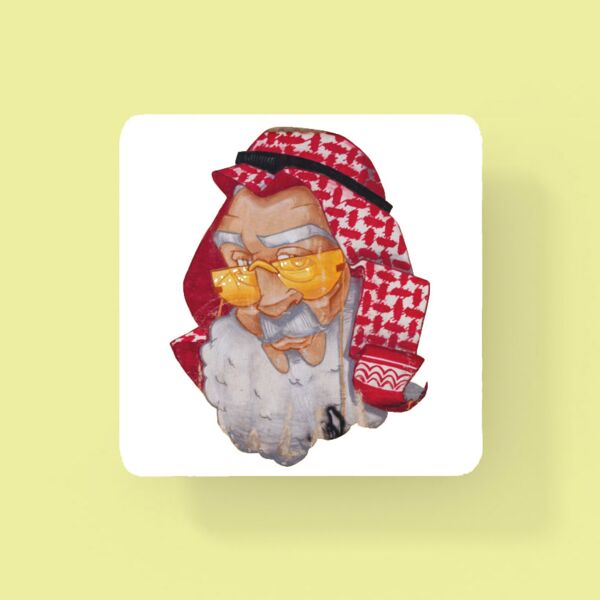 Old Man Of Amman Coaster By Yazan Bahar Thumbnail