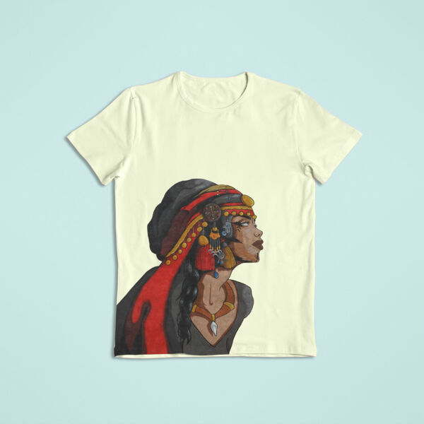 The Bedouin Lady Tshirt By Yazan Mesmar Thumbnail