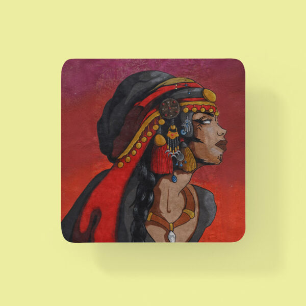 The Bedouin Lady Coaster By Yazan Mesmar Thumbnail